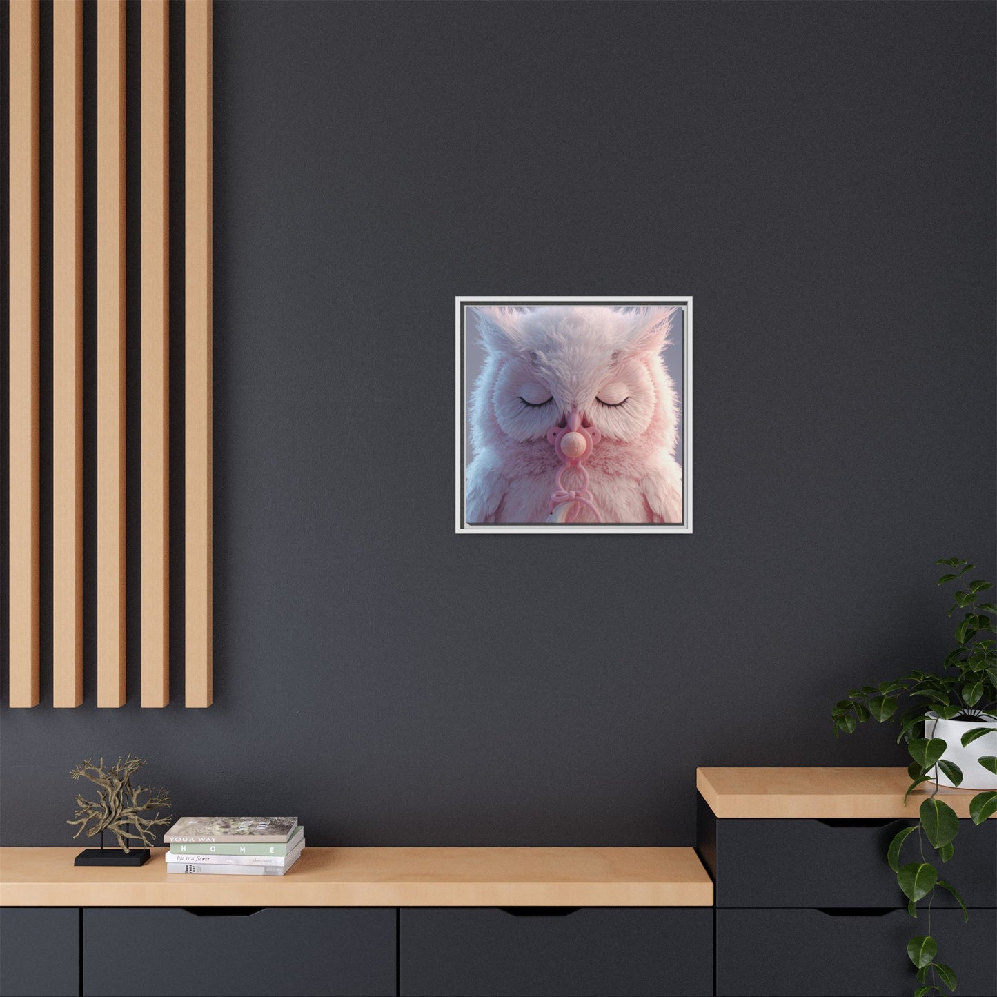 ✨ Sweet Dreams White Frame Nursery Canvas ✨  Soft, Sweet, & Magical Baby Wall Art 👶🤍