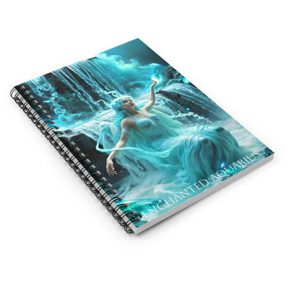 ⚡🌌 Enchanted Aquarius Zodiac Journal – A Visionary Spiral Notebook for Cosmic Dreamers & Innovators ♒📖