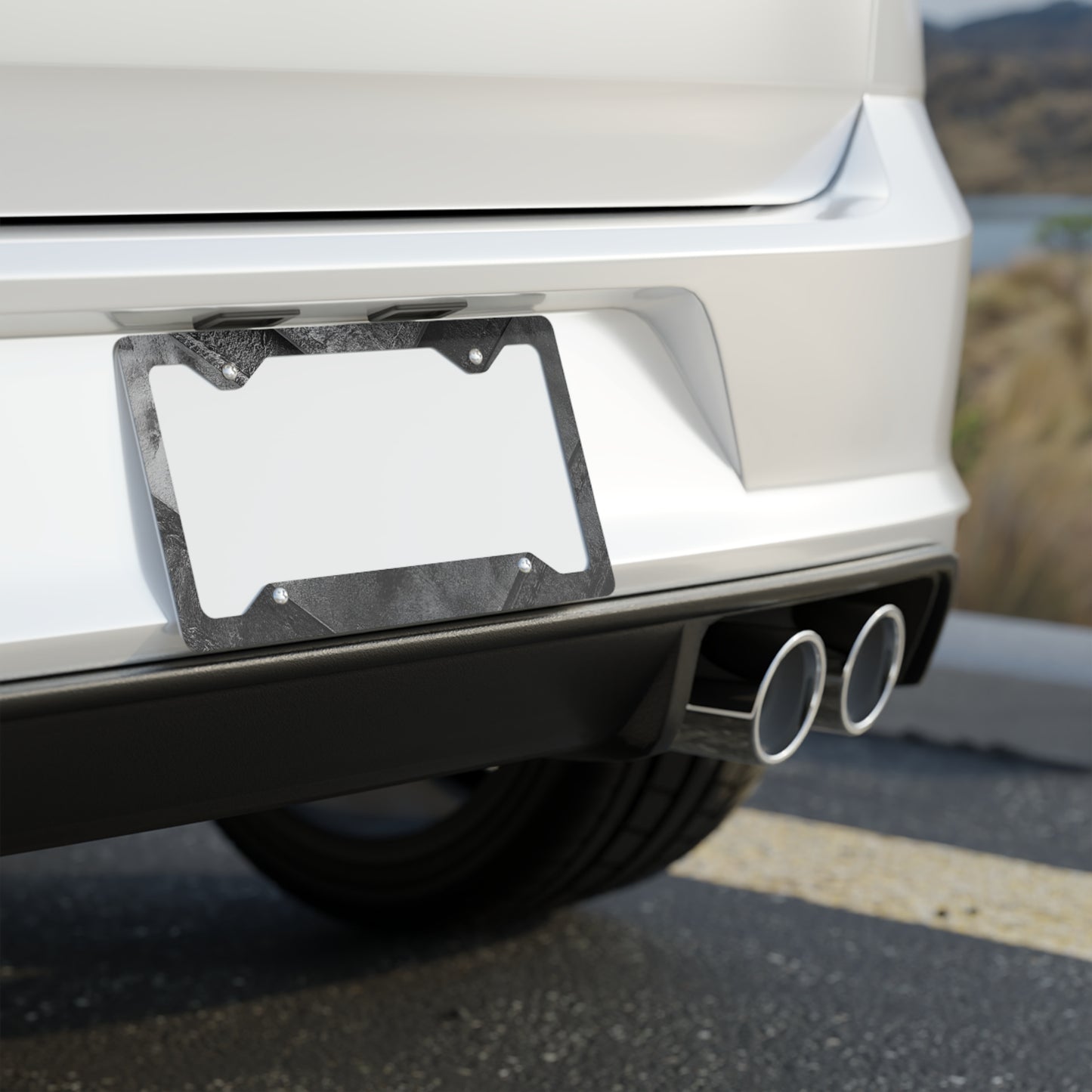 ✨🚗 The Enchanted Drive: Glossed Glory License Plate Frame – Luxury Custom Metal Accent 💎🌙