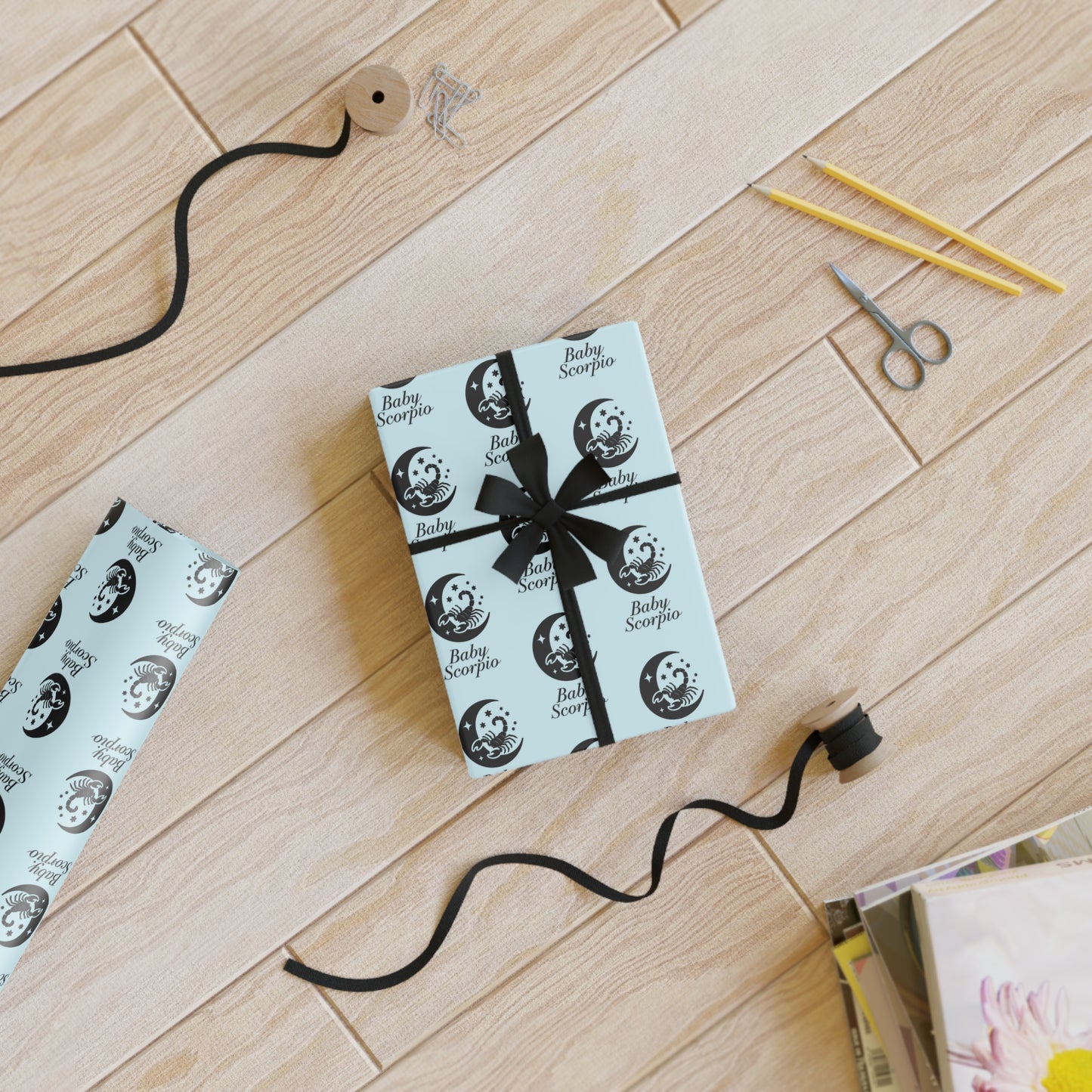 ♏ Baby Scorpio Wrapping Paper | The Enchanted Wrap™ Collection ♡