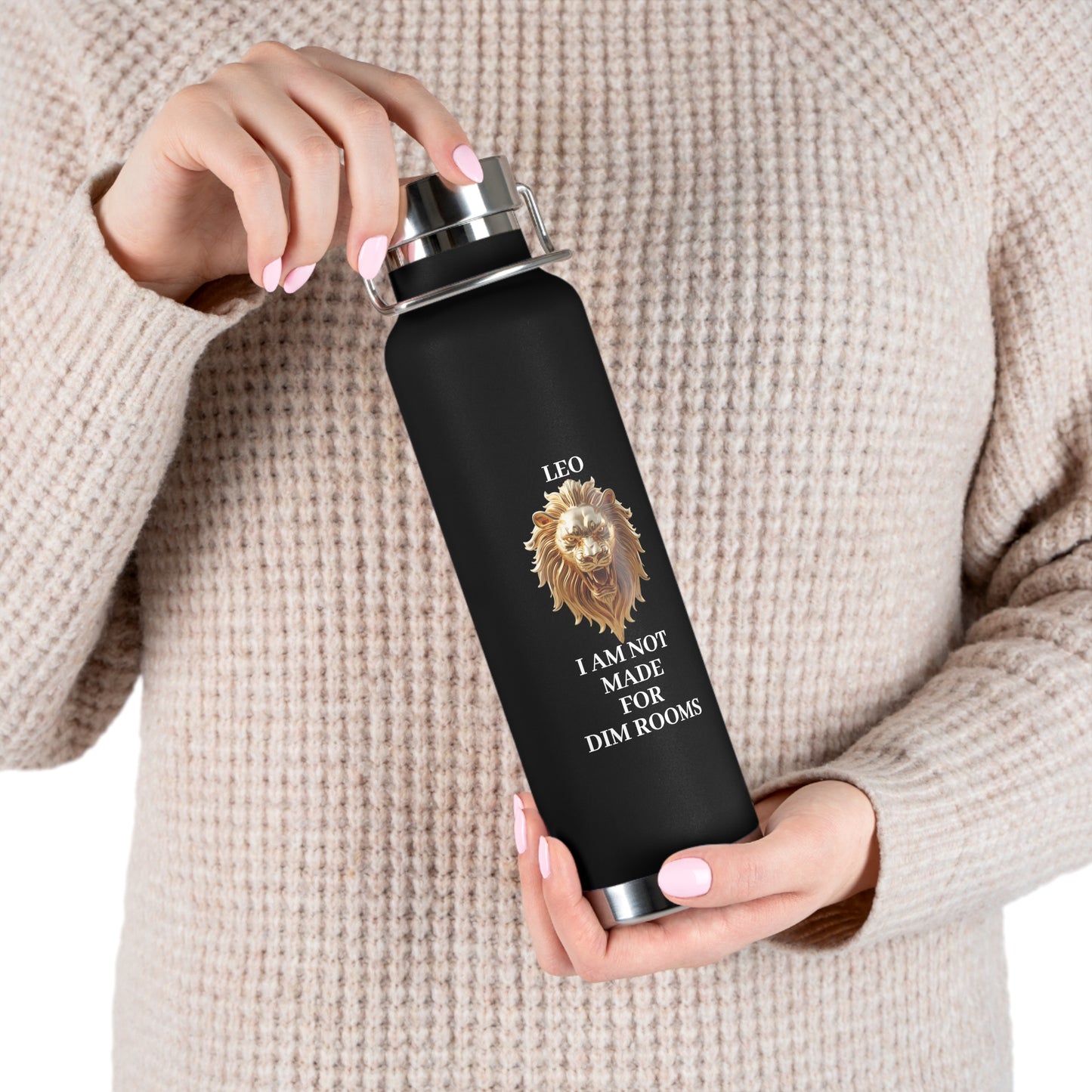 Copy of ✨🔮 Enchanted Leo Copper Insulated Bottle – 22oz of Temperature Magic! 🔮✨