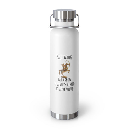 ✨🔮 Enchanted Sagittarius Copper Insulated Bottle – 22oz of Temperature Magic! 🔮✨