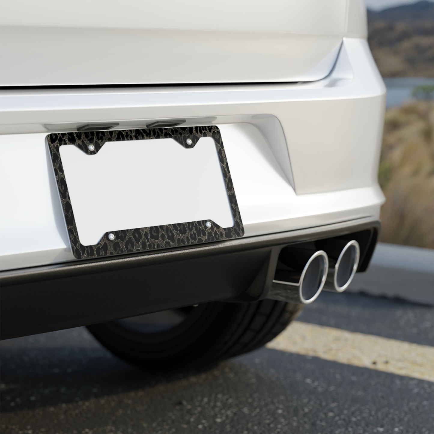 ✨🚗 The Enchanted Drive: Glossed Glory License Plate Frame – Luxury Custom Metal Accent 💎🌙