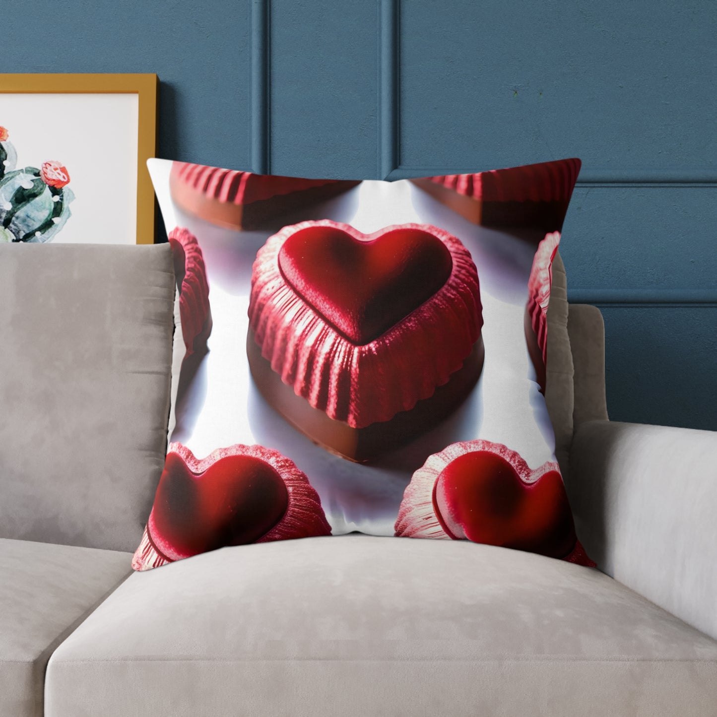 Love in Bloom: Enchanted Decorative Pillow for a Cozy Touch