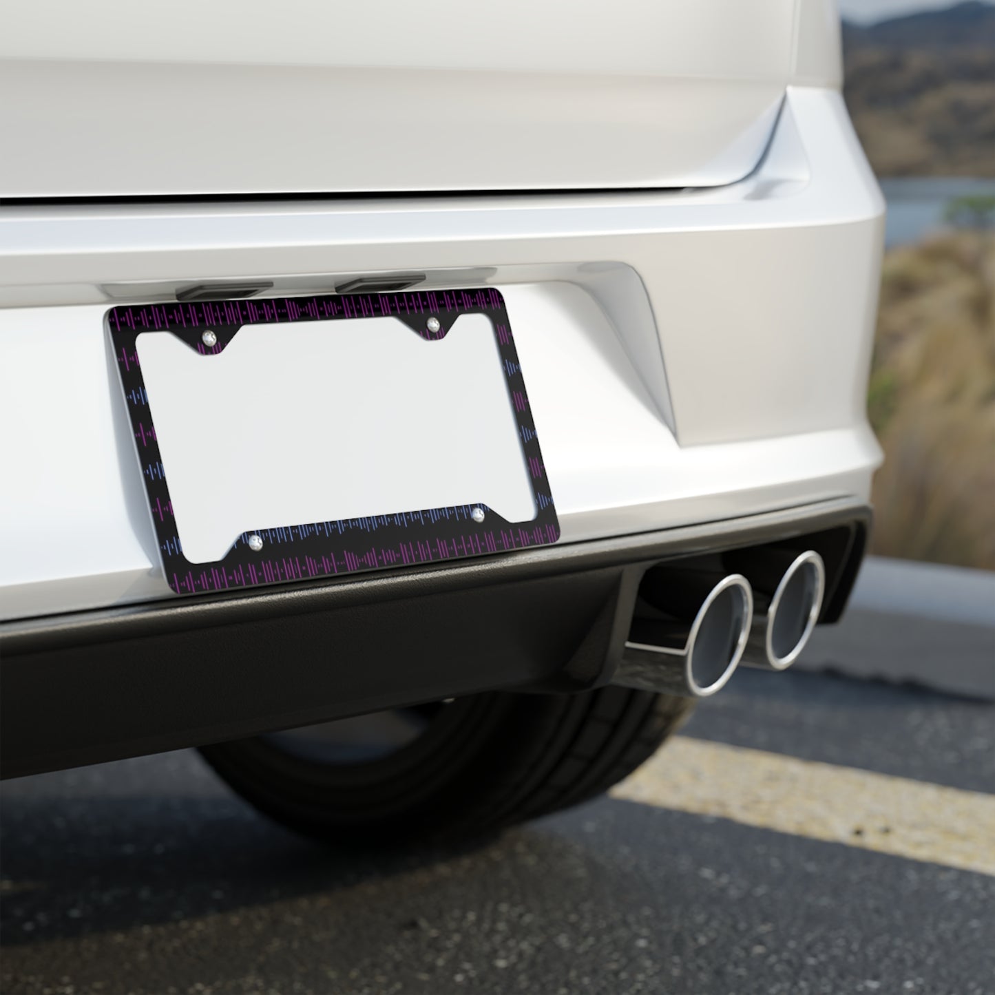 ✨🚗 The Enchanted Drive: Glossed Glory License Plate Frame – Luxury Custom Metal Accent 💎🌙