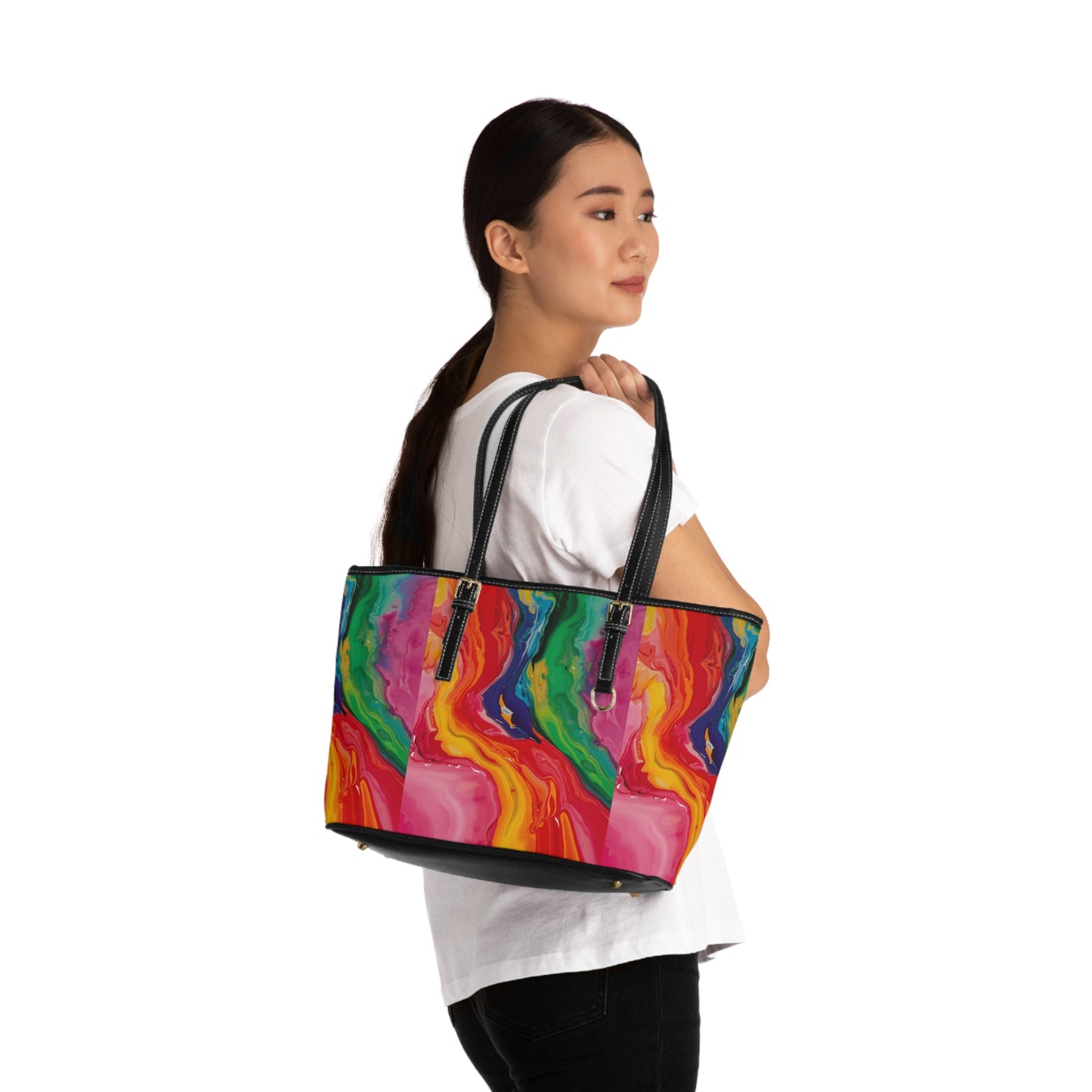 👜✨ The Razzle-Dazzle Double Vision™ PU Leather Shoulder Bag ✨👜🌈